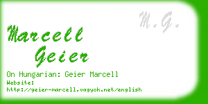 marcell geier business card
